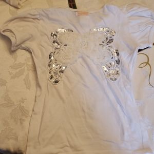 Kaiya Eve short sleeve sequin top